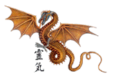 small halls of reiki dragon logo